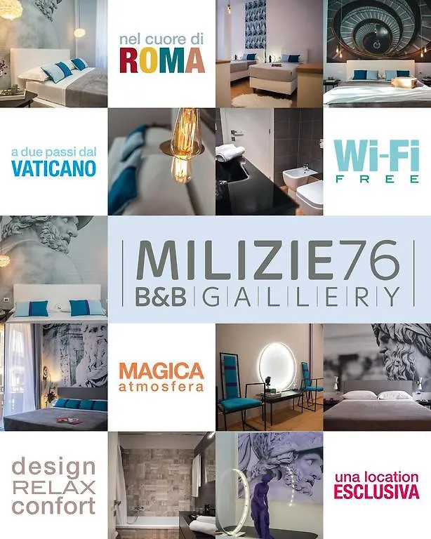 Milizie 76 Gallery Bed & Breakfast Rome 2*,  Италия